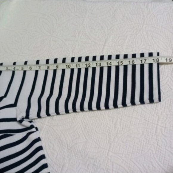Lilly Pulitzer Womens Striped Navy & White Dress With Gold Button Details Size M - Picture 8 of 11